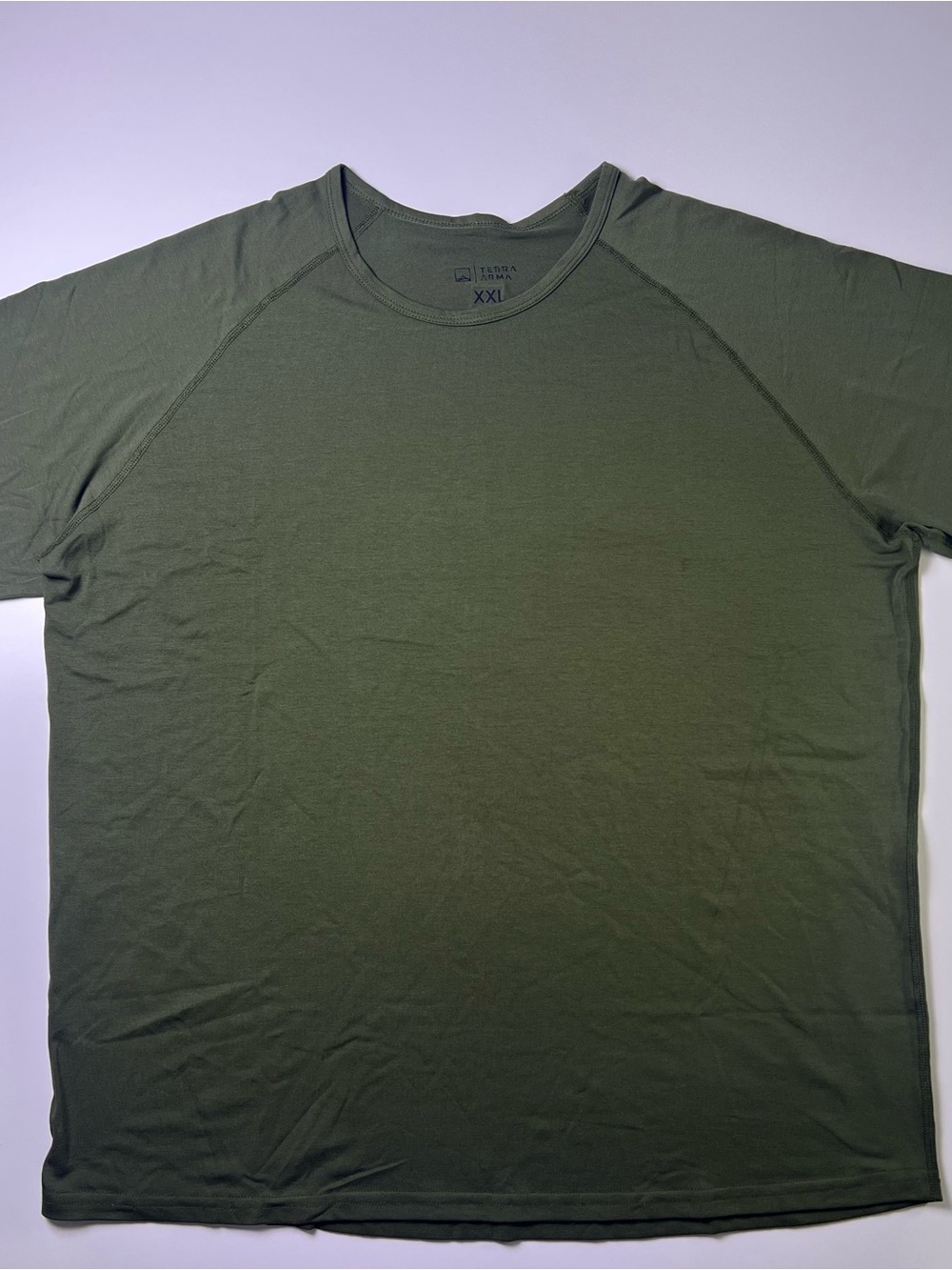 Terra Arma Men's Catalyst Luxe Short Sleeve T-Shirt Olive Green XXL